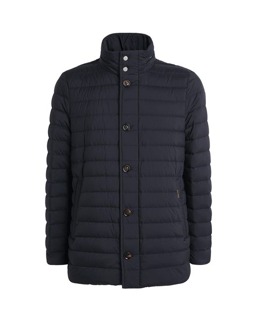 Moorer Blue Quilted Aloisio Jacket for men