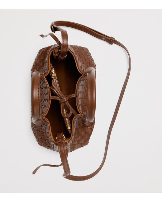 Bottega Veneta Brown Small Leather Pinacoteca Top-Handle Bag