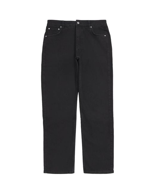 Represent Black Relaxed Straight Jeans for men