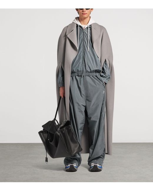 Balenciaga Gray Technical Zip-Up Jacket for men