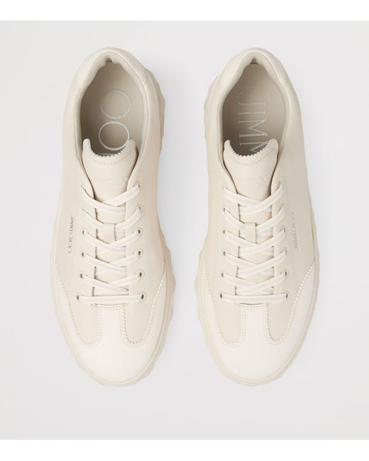 Jimmy Choo Natural Diamond Light Flex Leather Sneakers
