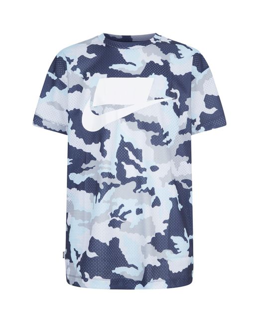 Nike Blue Sportswear Nsw Camouflage T-shirt for men