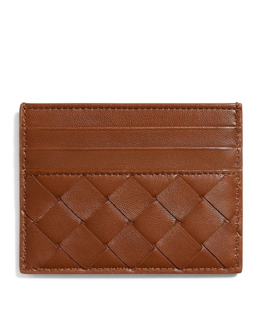 Bottega Veneta Brown Nappa Leather Card Holder
