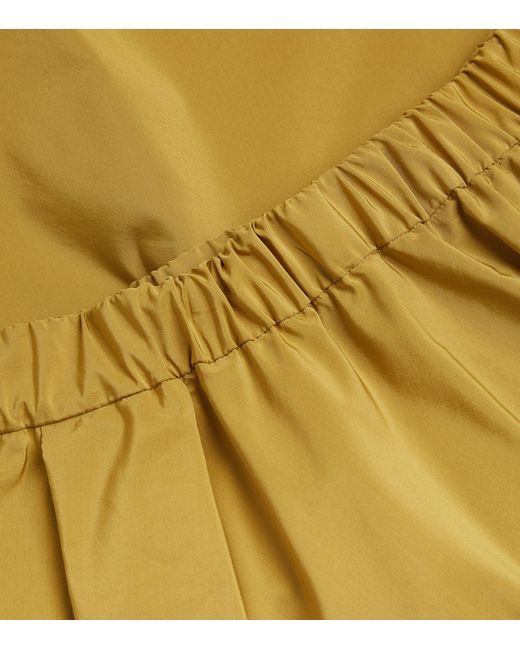 Weekend by Maxmara Yellow Pleated Egidio Midi Skirt