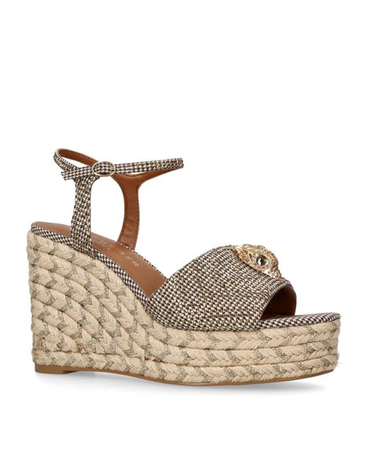 Kurt Geiger Metallic Kensington Wedge Sandals 105