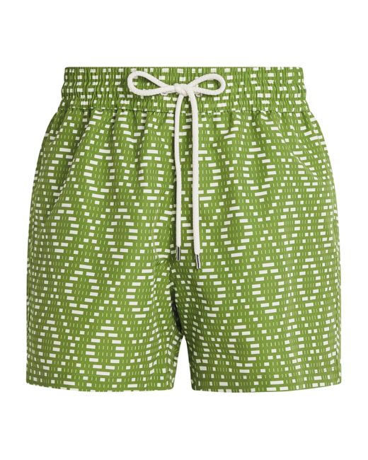 Frescobol Carioca Green Raffia Angra Rio Swim Shorts for men