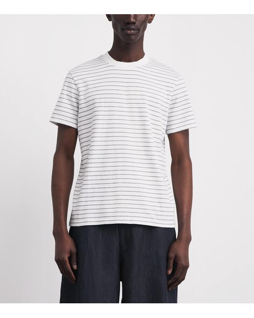 Sandro White Cotton Sailor T-Shirt for men