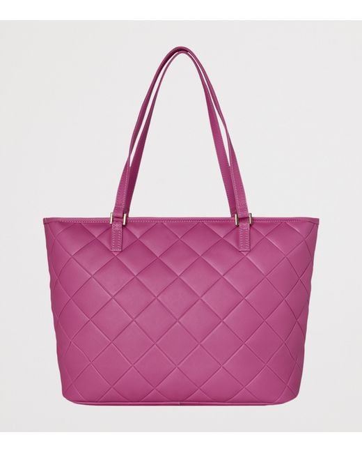 Sprayground Purple Quilted Kawaii Cutie Tote Bag