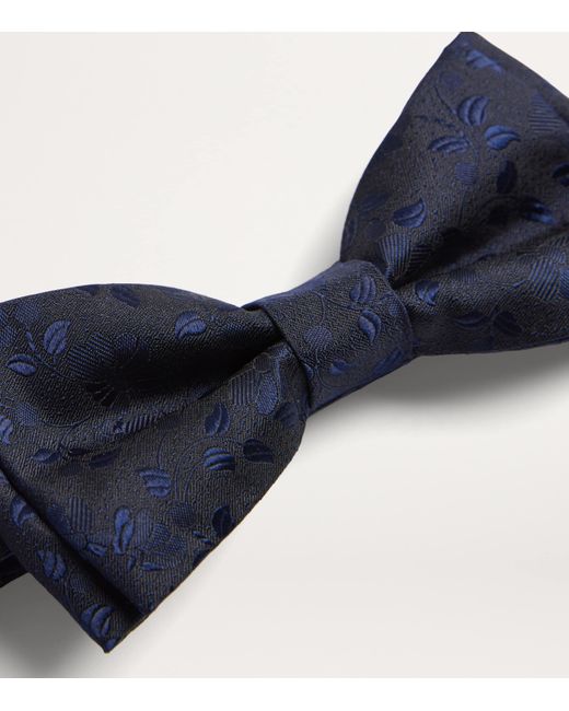 Paul Smith Blue Silk Floral Pre-Tied Bow Tie for men