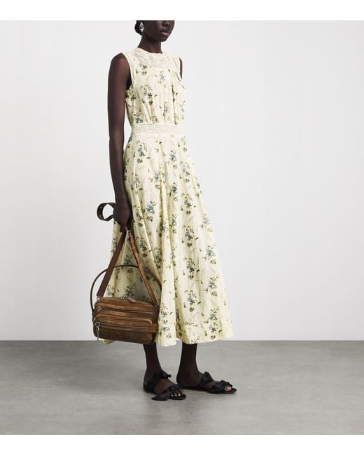Doen Metallic Organic Cotton Liliane Midi Dress