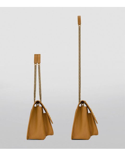 Saint Laurent Metallic Medium Leather Niki Shoulder Bag