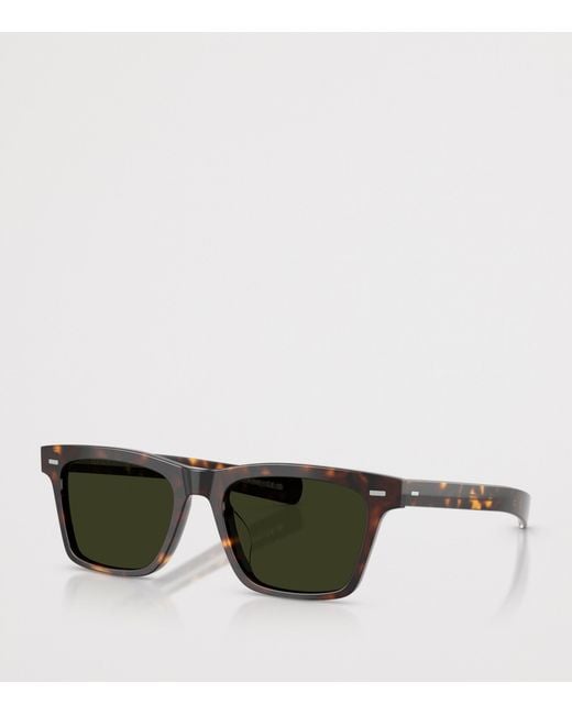 Oliver Peoples Green Acetate Maestro Pillow Sunglasses
