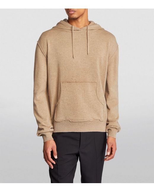 Maison Margiela Natural Wool-cashmere Hoodie for men