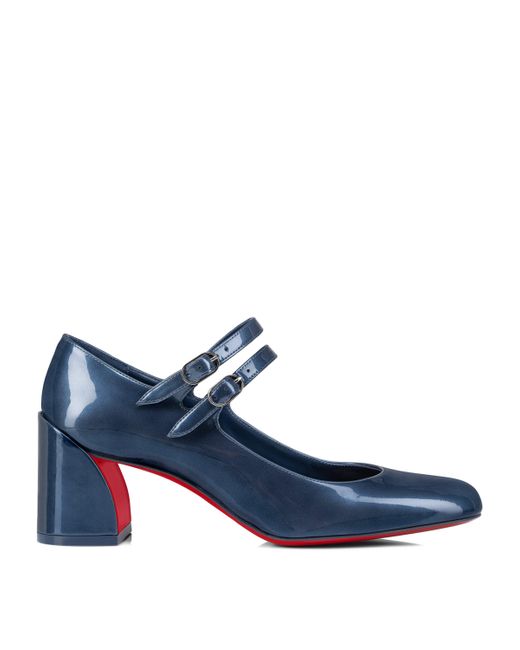 Christian Louboutin Blue Miss Jane Leather Pumps 55