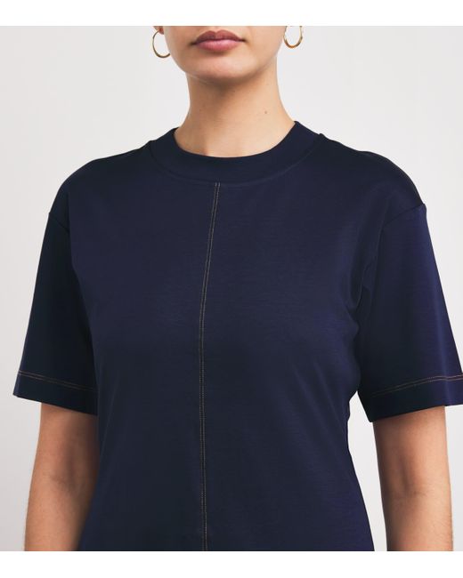 MAX&Co. Blue Jersey Midi Dress