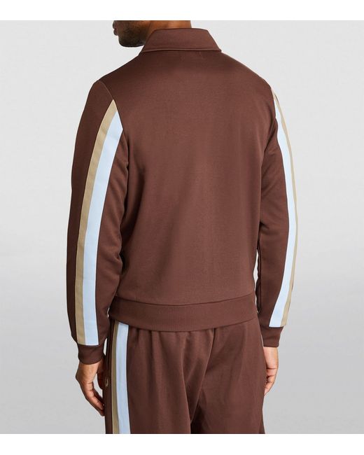 Fred Perry Brown Track Jacket for men
