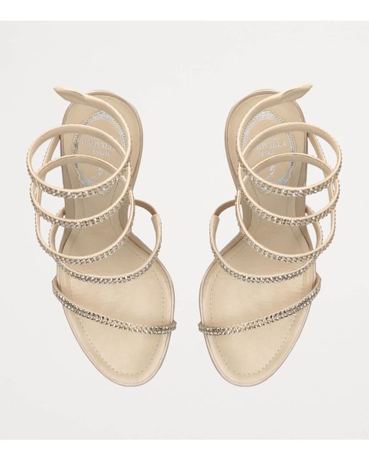 Rene Caovilla Metallic Embellished Cleo Ii Heeled Sandals 105