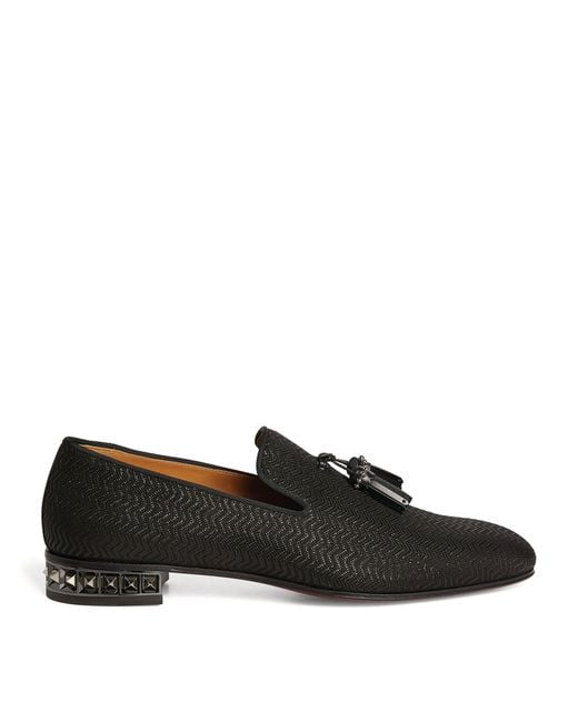 Christian Louboutin Red Marpyramide Tassel Loafers for men