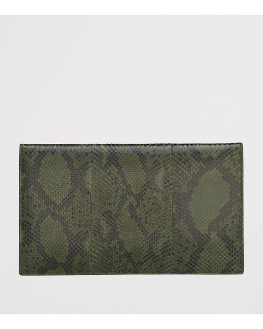 Saint Laurent Green Large Envelope Cassandre Pouch