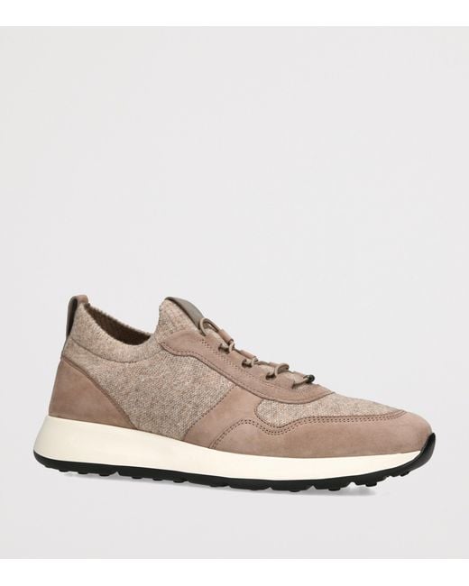 Tod's Natural Suede-Knit Sportivo 79K Sneakers for men