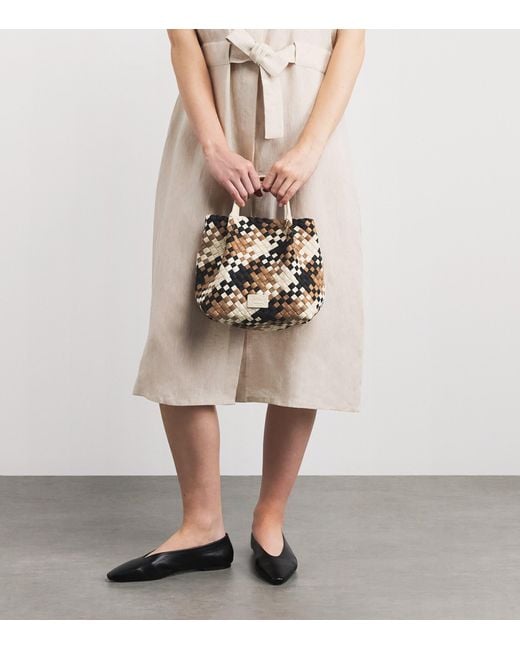 Harrods Multicolor Mini Neoprene Woven Tote Bag