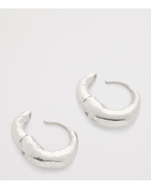 Monica Vinader Metallic Sterling Deia Huggie Earrings