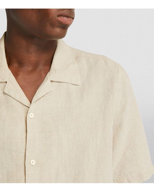 NN07 White Linen Julio Shirt for men