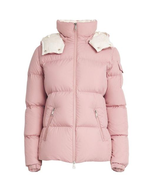 Moncler Down-Filled Fourmine Puffer Jacket in Pink | Lyst