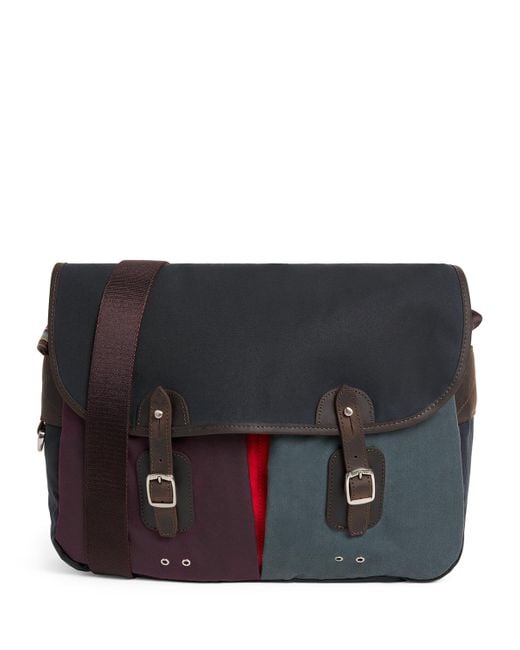 Barbour Black X Paul Smith Tarras Cross-Body Bag for men