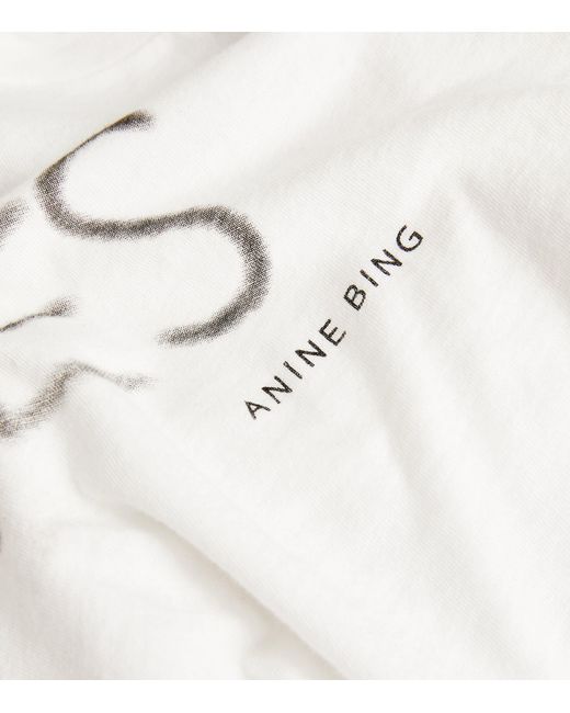 Anine Bing White Walker Rock-n-roll T-shirt