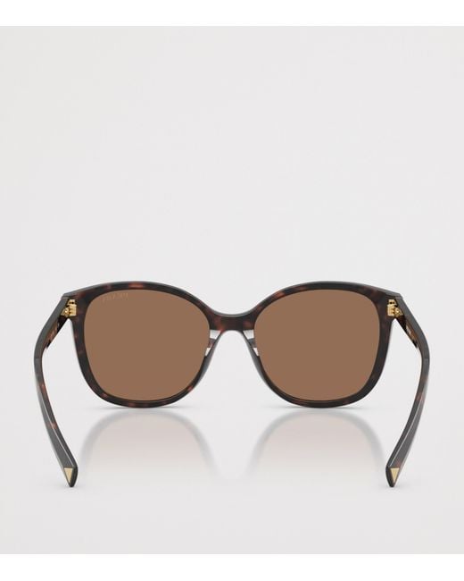 Prada Brown Tortoiseshell Square Sunglasses