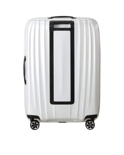 Samsonite White Nexis Expandable Spinner Suitcase