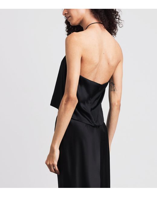Cinq À Sept Black Silk Hallie Top