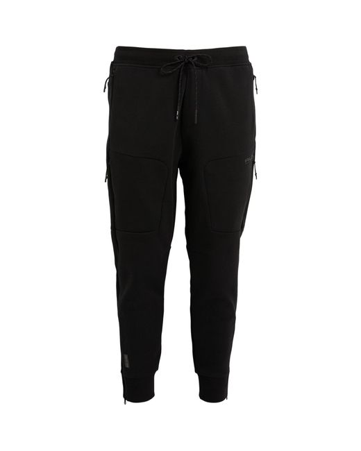 RLX Ralph Lauren Black Double-knit Sweatpants for men