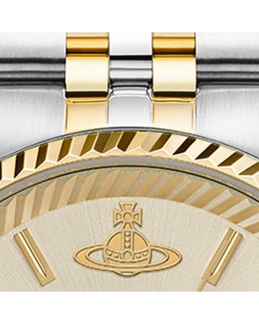 Vivienne Westwood Metallic Stainless Steel Seymour Homme Watch for men