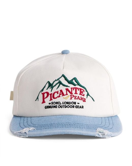 Picante White Peaks Crew Cap for men