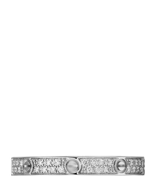 Cartier Metallic And Diamond Love Ring