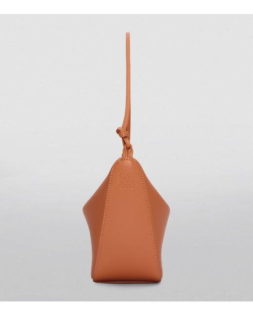 Loewe Brown Mini Leather Hammock Shoulder Bag