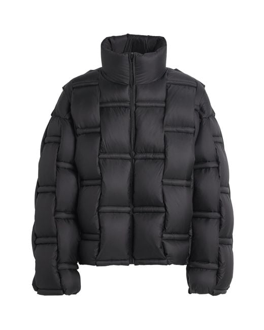 RAXXY Black 3D Down-Filled Angular Puffer Jacket for men