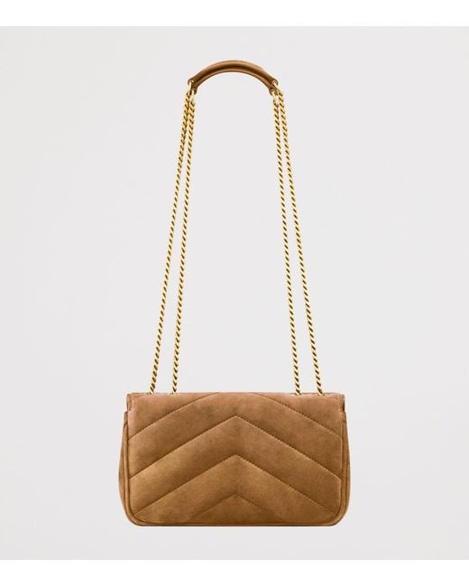 Saint Laurent Natural Mini Loulou Shoulder Bag