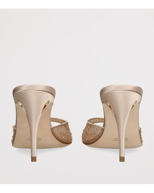 JENNIFER CHAMANDI Natural Embellished Guido Mules 85