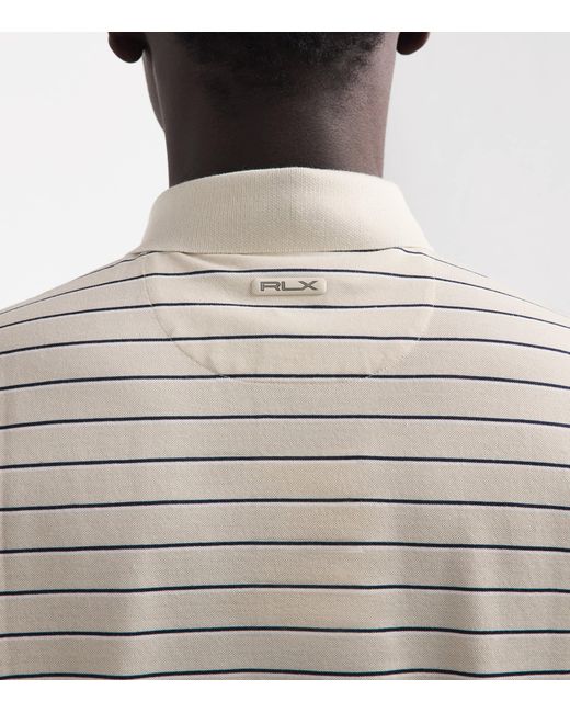 Ralph Lauren White Tailored Fit Performance Polo Shirt for men