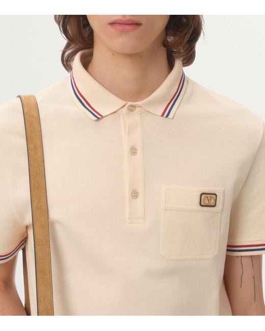 Valentino Natural Vlogo Signature Polo Shirt for men