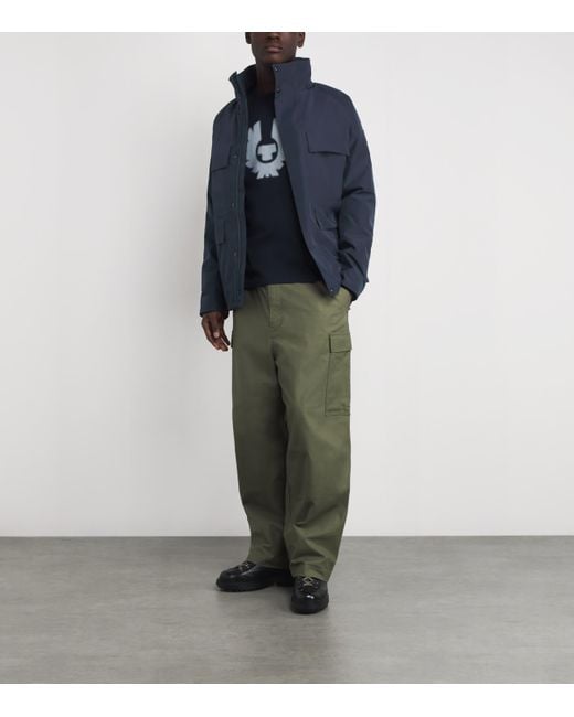 Belstaff Blue Water-Repellent Force Jacket for men