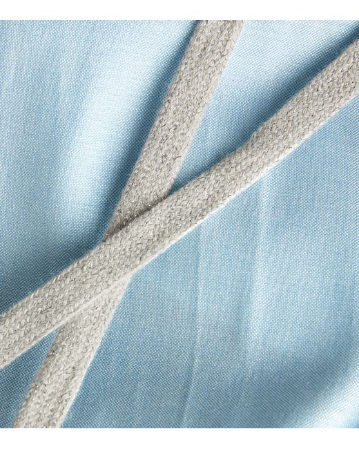 Eleventy Blue Wool-blend Drawstring Trousers