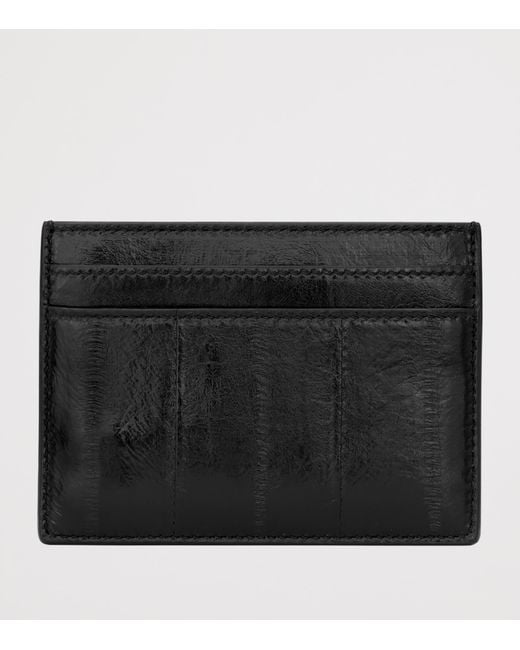 Saint Laurent Black Logo Card Holder for men