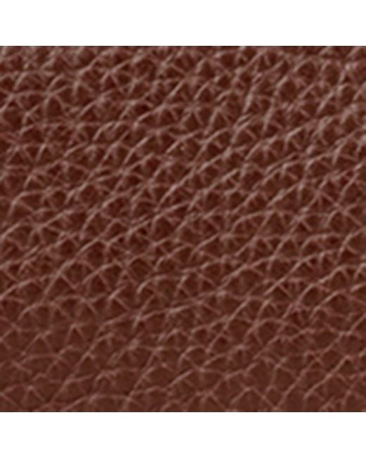 Aspinal Brown Leather Reporter Wash Bag for men