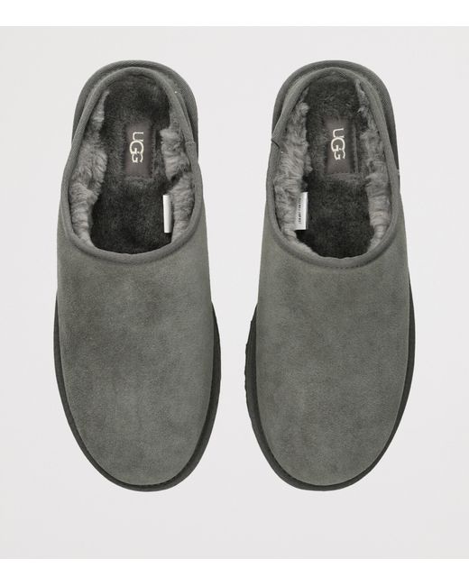 Ugg Gray Suede Classic Slippers for men