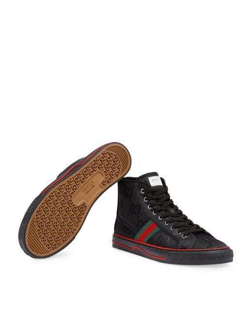 Gucci Brown Off The Grid High Top Sneakers for men
