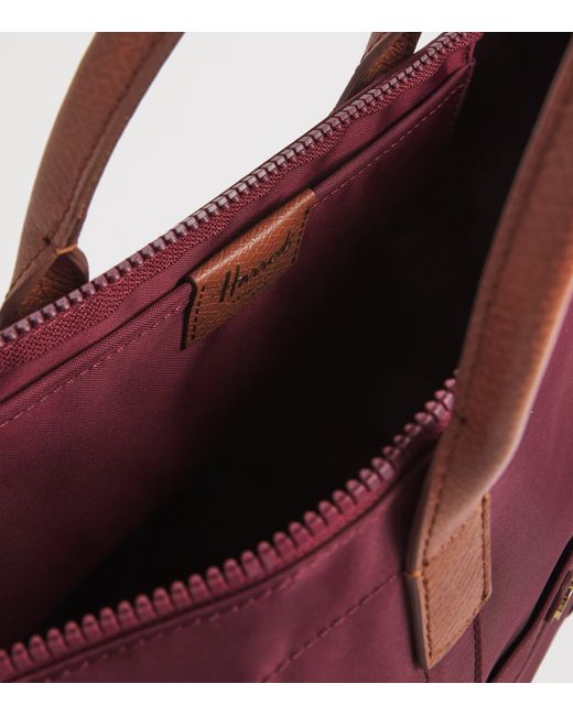 Harrods Purple Grab Nylon Tote Bag